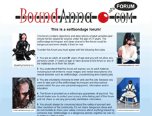 Tablet Screenshot of forum.boundanna.net
